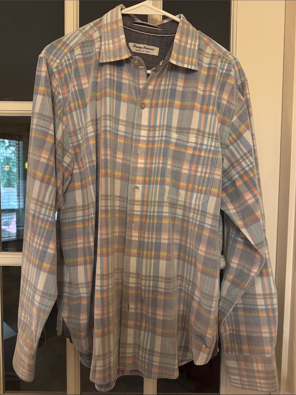Tommy Bahama Pastel Plaid Button-Down Shirt - Light Blue, Yellow, Pink
